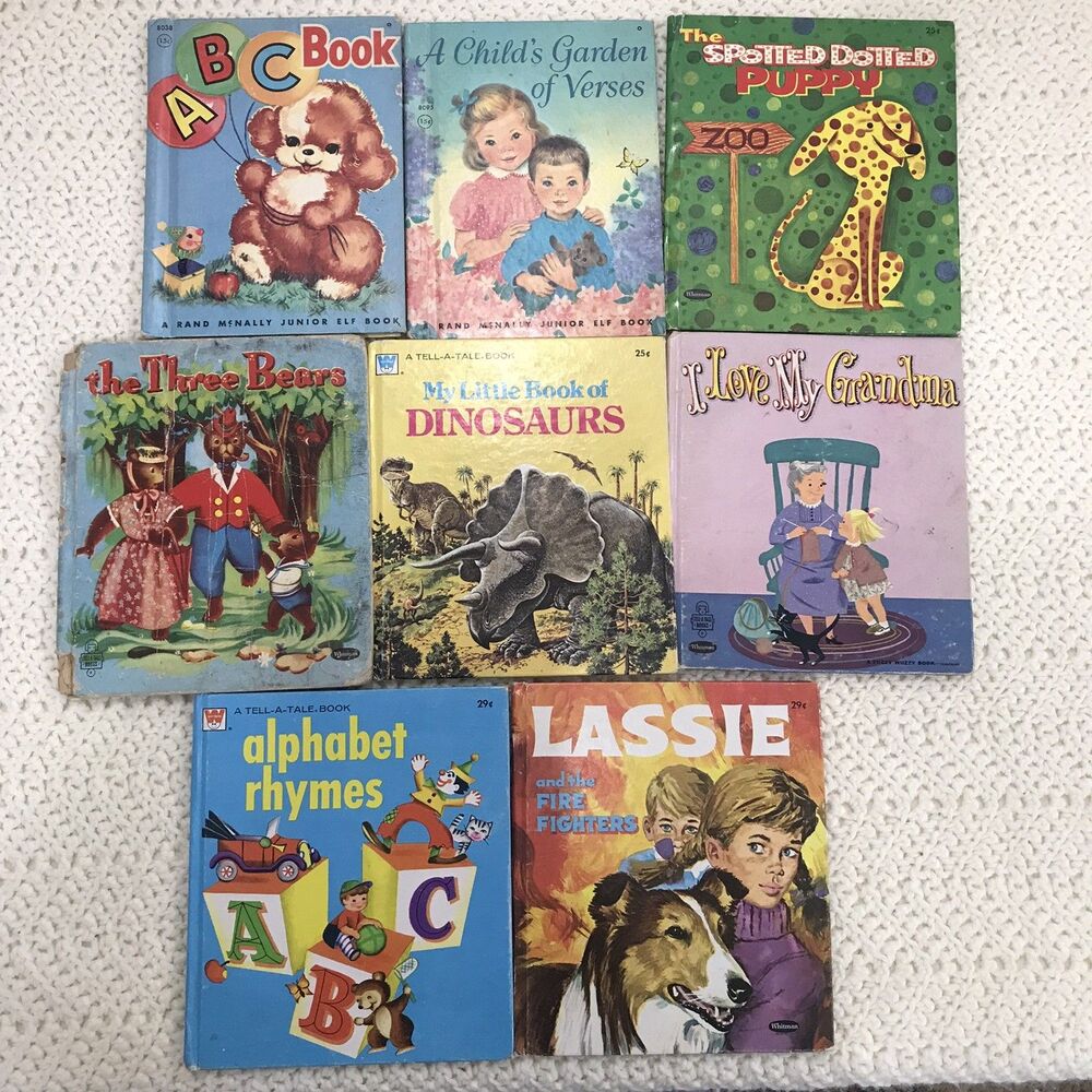 Lot Of 8 Vintage Children's Hardcover Books